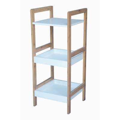 Modern Large Space In Three Compartments Wall Shelf Furniture Wooden Shelf